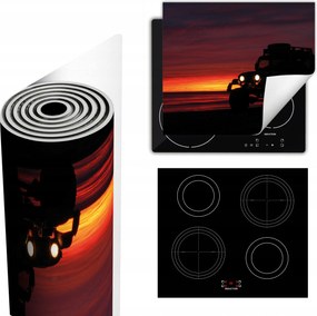 Tűzhelyvédő Szőnyeg Több Hely 60x52 Jeep tájkép