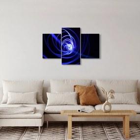 Kék spirálok képe (90x60 cm)