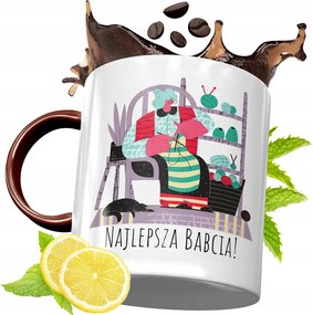 Bordó Bögre Nagymamáknak Születésnapi Ajándék fényképes nyomtatással