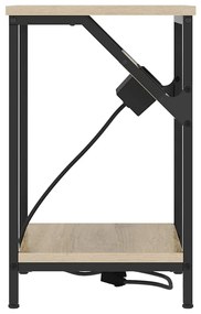 Éjjeli Szekrények 2 pcs sonoma tölgy 38 x 30 x 48 cm Faanyag