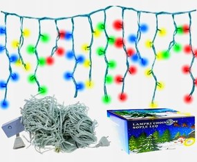 Jégcsap Karácsonyi Lámpák 200 Led Többszínű Fények Függöny Színes