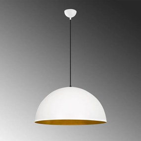 Sivani MR-720 fehér-arany fém függőlámpa, Ø60 cm
