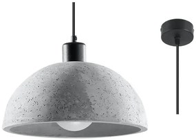 SOLLUX SL-0847 APABLITO Egyágú Függesztett Lámpa Beton E27 IP20