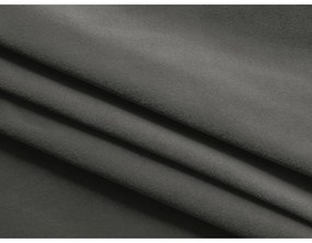 Sötétszürke bársony kinyitható-tárolóhelyes kanapé 225 cm Hula – Makamii