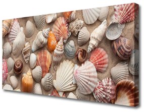 Vászonkép Kagylók Sand Art 125x50 cm