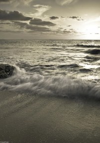 Poszter 21x29,7cm Tengerpart naplementekor, Assaf Frank