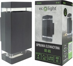 Lámpatest Homlokzati kerti fali lámpa kétirányú 2xGU10 IP44 Antracit