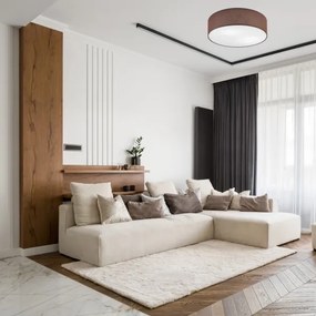 SIRJA mennyezeti lámpa 2xE27/60W/230V, 45 cm, barna