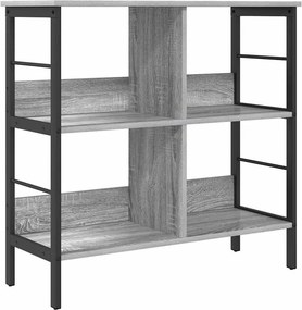 vidaXL Könyvespolc Szürke Sonoma 82 x 32 x 79 cm Faanyag
