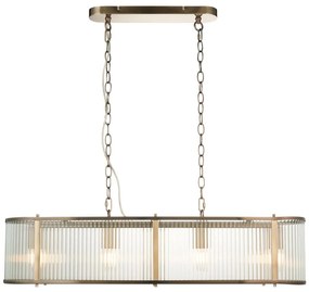 Endon 110945 - Csillár láncon RIDGETON 4xE14/6W/230V réz/átlátszó