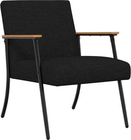 vidaXL karosszék Fekete 59 x 75 x 78 cm szövet