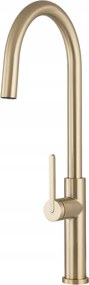 Slender brushed gold konyhai csaptelep Gamma