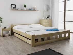 Naomi magasított ágy 180x200 cm, fenyőfa Ágyrács: Ágyrács nélkül, Matrac: Coco Maxi 19 cm matrac