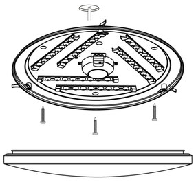 Eglo 97873 - LED Mennyezeti lámpa FRANIA LED/33,5W/230V
