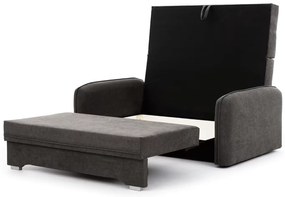 Kinyitható 2 személyes kanapé LAINE, sötétszürke
