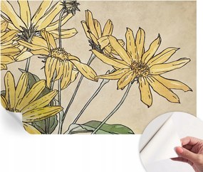 Öntapadós fotótapéta Konyha Mosható Virágok akvarell 152x104 cm