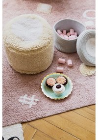 Rózsaszín mosható kézi szövésű pamut gyerek szőnyeg 140x200 cm Noah – Lorena Canals