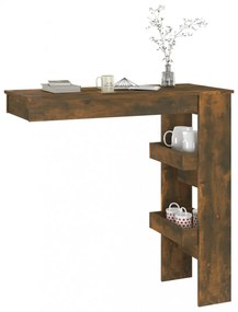 füstös tölgy színű fatermék fali bárasztal 102 x 45 x 103,5 cm