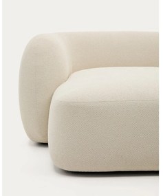 Krémszínű zsenília sarokkanapé (jobb oldali-heverő résszel) Martina – Kave Home