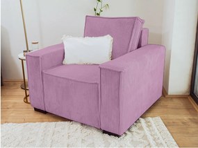 Fotel lábtartóval SMART SET, lila