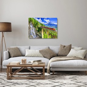 Kép - Matterhorn, Zermatt, Valais, Svájc (üvegen) (70x50 cm)