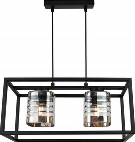 Mennyezeti LĂĄmpa LĂłgĂł CsillĂĄr Ketrec Fekete Ăveg LĂĄmpabĂșra Glamour Loft