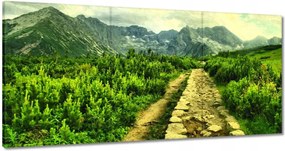 Vászonkép 60x30 Napsütéses nap a Tátrában