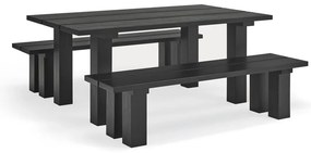 Étkezőasztal borovi fenyő asztallappal 100x180 cm Banda – Teulat