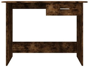 füstös tölgy színű szerelt fa íróasztal 100 x 50 x 76 cm