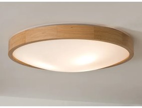 Ceiling Light OAK SLIM 3×E27/60W/230V Oak ø 47 cm