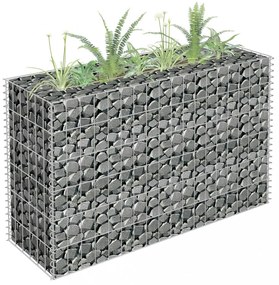horganyzott acél gabion magaságyás 90 x 30 x 60 cm