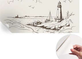 Fotótapéta Öntapadós tapéta a szobába Tengerparti tájkép 250x104 cm