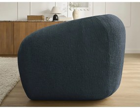 Sötétkék zsenília kinyitható kanapé 228 cm Neyo – Bobochic Paris