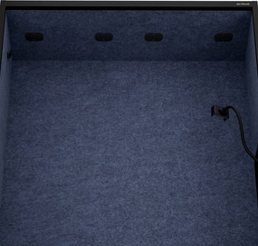 Sally 1150mm korpus Czarny - siedzisko Granatowy