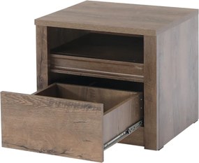 éjjeliszekrény, sötét tölgy lefkas, MONTANA SN