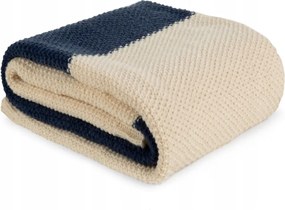 Ágytakaró PLED4 130x170 Eurofirany bézs sötétkék