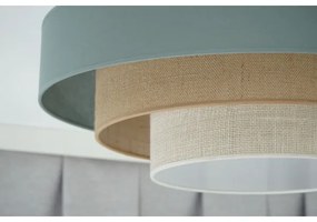 Duolla-LED Mennyezeti lámpa LUNETA LED/26W/230V átm. 60 cm 4000K türkiz/bézs