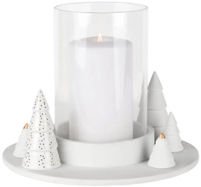 Räder TANNEN gyertyatartó porcelánból és üvegből