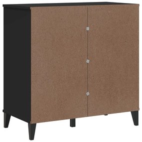 VIKEN fekete szerelt fa tálalószekrény 80 x 40 x 80 cm