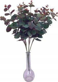 Eukaliptusz csokor 47 cm zöld-bordó