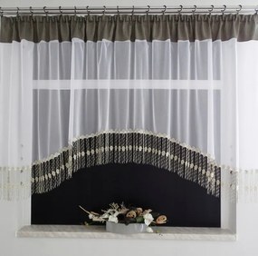 Mg Függöny Enzo Gipsz ív Arany 290x130 szalaggal