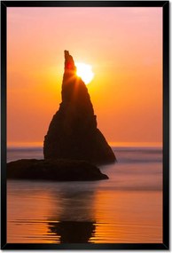 Poszterek keretben 40x60 Sziklák Naplemente Tenger