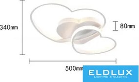 UNIVERSO Mennyezeti lámpa 25w 2000lm CCT IP20 fehér 500x340x80mm