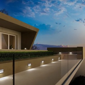 Redo 90009 - LED kültéri irányjelző lámpa TAMPA LED/11W/230V IP54 fehér