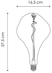 LED Dimmelhető izzó VINTAGE EDISON E27/3W/230V 1800K