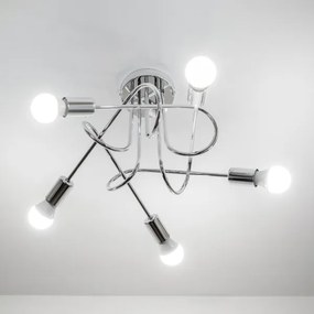 Felületre szerelhető csillár OXFORD 5xE27/15W/230V fényes króm