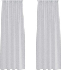 vidaXL Voile Függöny 2 pcs Világosszürke 245 x 140 cm Poliészter