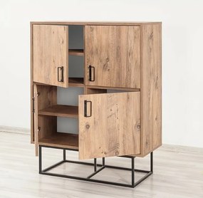 Quantum Atlantic Pine and Black szekrény