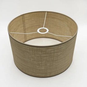 Kábeles függőlámpa AIDA 2xE27/15W/230V átm. 35 cm tölgy/raffia