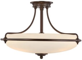 Elstead QZ-GRIFFIN-SFM-PN - Felületre szerelhető csillár GRIFFIN 4xE27/100W/230V bronz